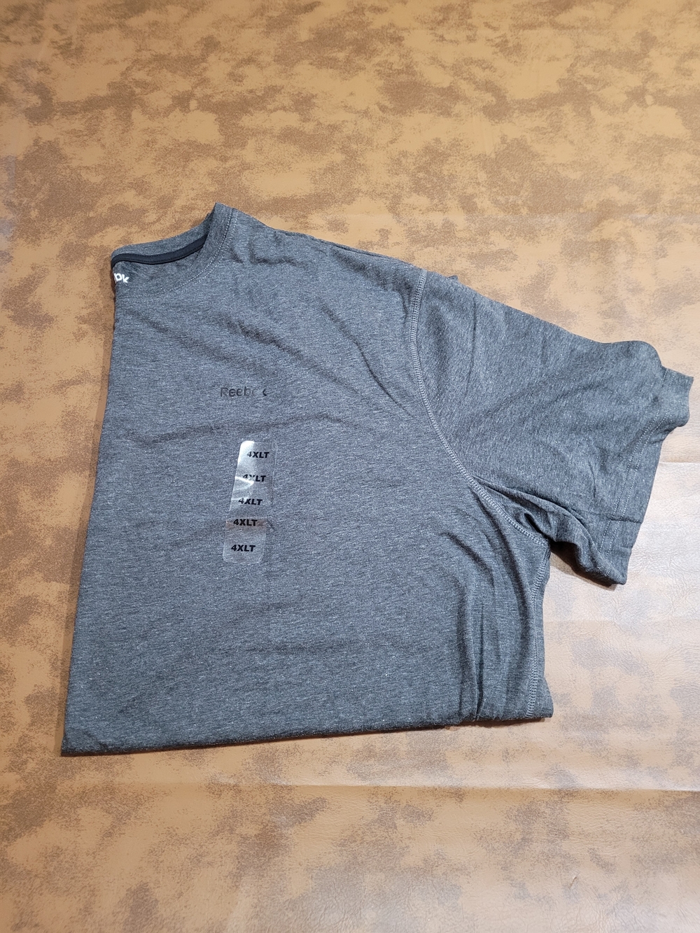 Reebok Men's Heather Gray Short Sleeve Tee